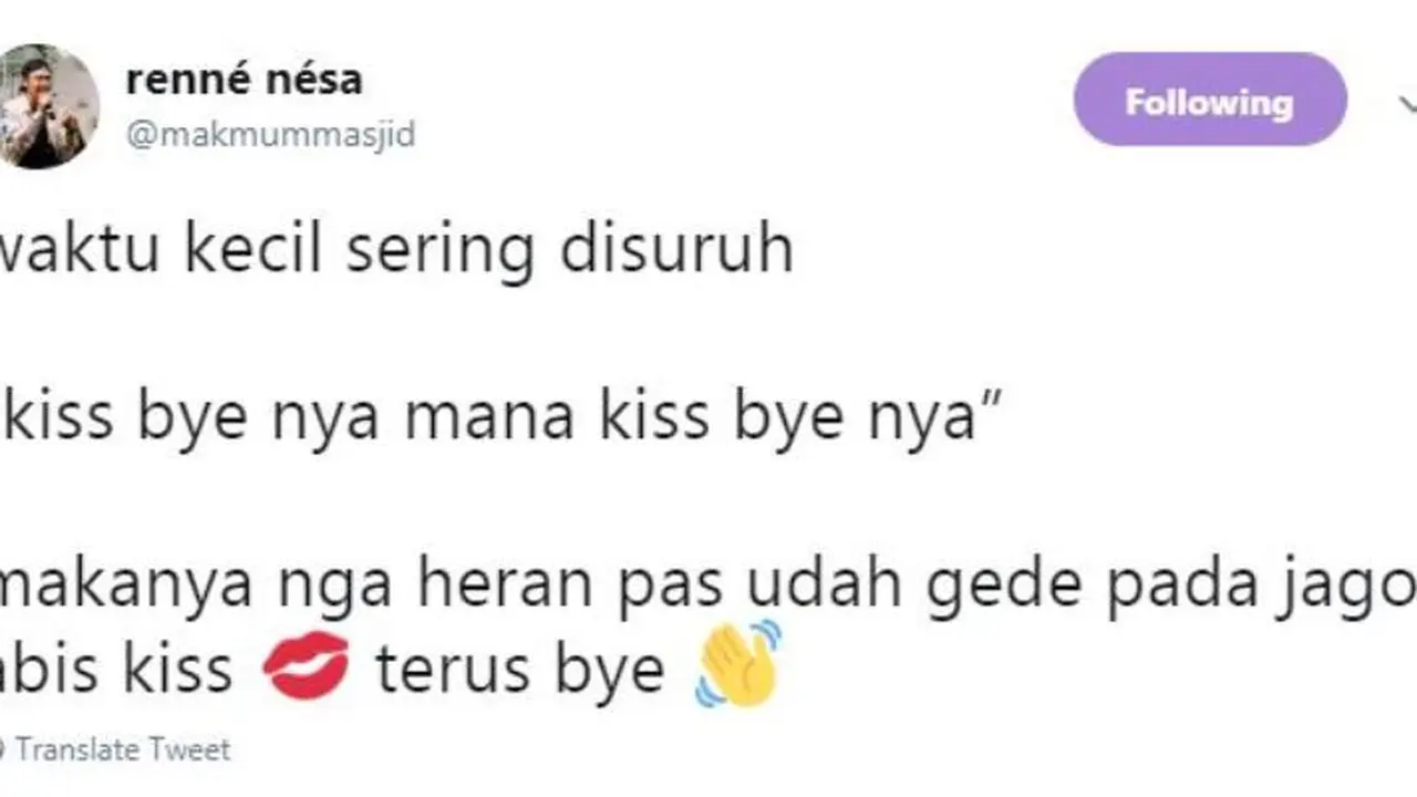 Bikin Nyengir, 8 Cuitan Lucu Gara-Gara Waktu Kecil