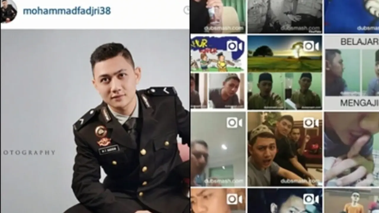 Polisi Ganteng Ini Ketagihan Bikin Dubsmash