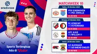 Jadwal dan Live Streaming Eredivisie 2024/2025 Matchweek 10 di Vidio