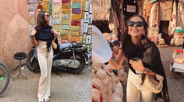 Selebgram yang juga mantan pacar Al Ghazali, Alyssa Daguise kembali curi perhatian dengan beberapa unggahan potret terbarunya saat liburan ke Maroko. Di sana, Alyssa Daguise juga mendatangi The souks of Marrakech, pasar terbesar dan terkenal di Maroko. Yuk intip potretnya&nbsp; (FOTO: instagram.com/alyssadaguise/)