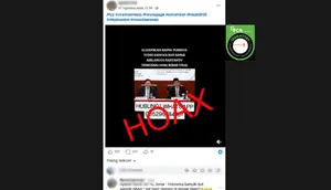 Cek Fakta: Hoaks Video Menko Airlangga dan Menkeu Purbaya Umumkan Dana Hibah