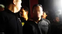 AJ, salah satu tersangka kasus perampokan di Pondok Indah, Jakarta Selatan. (Liputan6.com/Pramita Tristiawati)