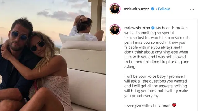 Caroline Flack dan Lewis Burton. (Instagram/ mrlewisburton)