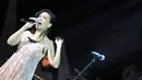Penyanyi Oppie Andaresta telah menentukan pilihan Presiden 2014 mendatang. (Liputan6.com/Panji Diksana)