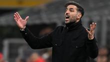 Pelatih Como, Cesc Fabregas pada laga kontra AC Milan di ajang Liga Italia 2025/2026. (Piero CRUCIATTI / AFP)