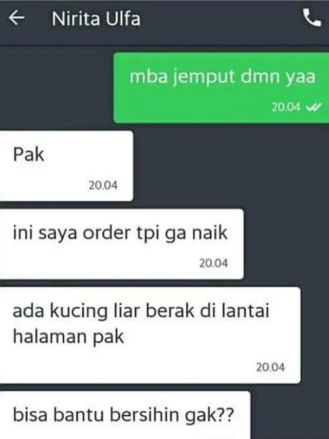 permintaan absurd pelanggan ojol