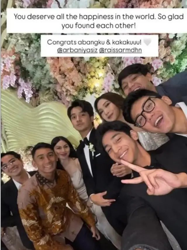 10 Potret Tamu Artis di Pernikahan Arbani Yasiz dan Raissa Ramadhani, Penuh Bintang