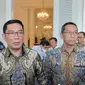 Ridwan Kamil ditemui usai bertemu Penjabat (Pj) Gubernur DKI Jakarta Heru Budi Hartono di Balai Kota DKI Jakarta, Selasa (20/12/2022). (Foto:Liputan6/Winda Nelfira)