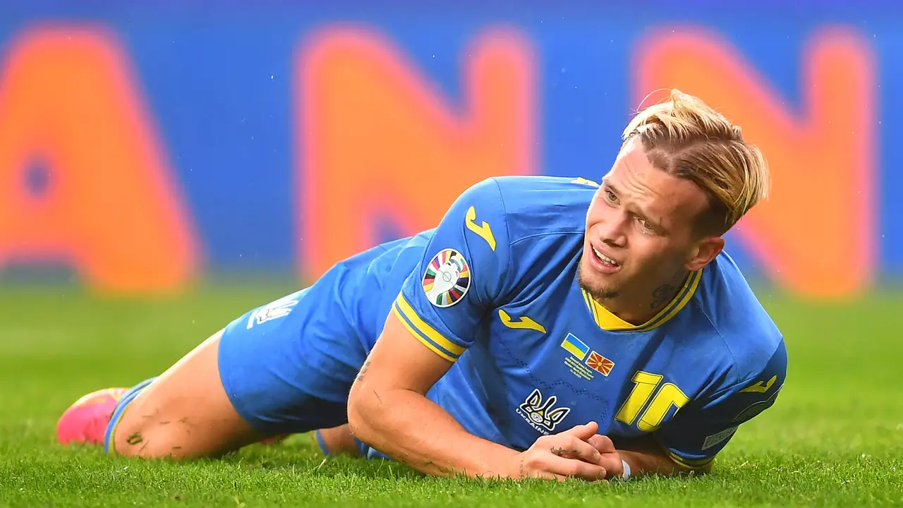Winger Timnas Ukraina, Mykhaylo Mudryk.