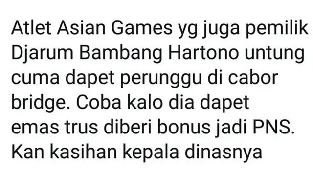 Bikin Ketawa Geli, Meme Kocak Jika Orang Terkaya Indonesia Dapat Bonus Asian Games 2018