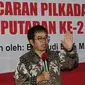 Pengamat politik Yudi Latif saat memberikan sambutan kepada pengurus dan anggota di markas Taruna Merah Putih, Jakarta Pusat, Selasa (18/04). Kegiatan diisi dengan tausiah dan doa bersama. (Liputan6.com/Istimewa) 
