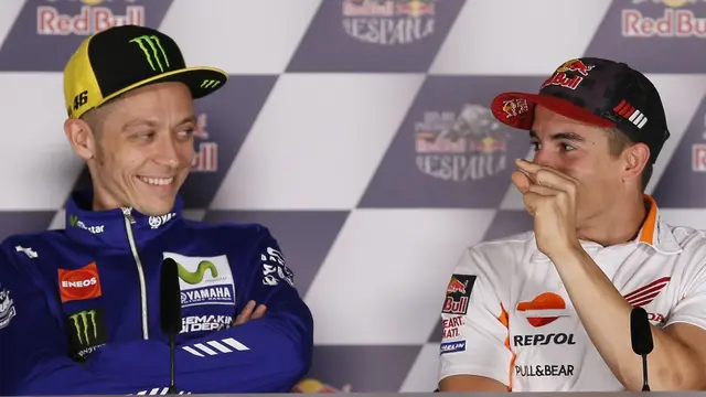 Valentino Rossi dan Marc Marquez