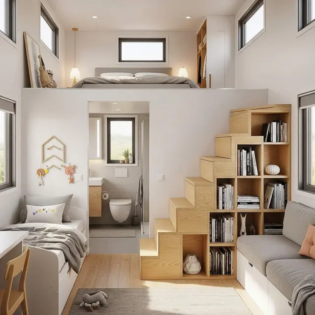 Rumah 3x5 Mezzanine Terbaru 2025