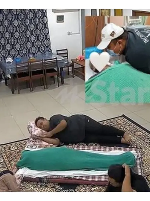 Momen Anak Tidur di Samping Jenazah Ayahnya Sebelum Dimakamkan, Bikin Sedih