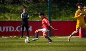 Aksi wonderkid Manchester United JJ Gabriel (Instagram JJ Gabriel)
