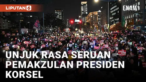 VIDEO: Para Pengunjuk Rasa Turun ke Jalan-Jalan di Seoul untuk Menyerukan Pemakzulan Presiden Yoon