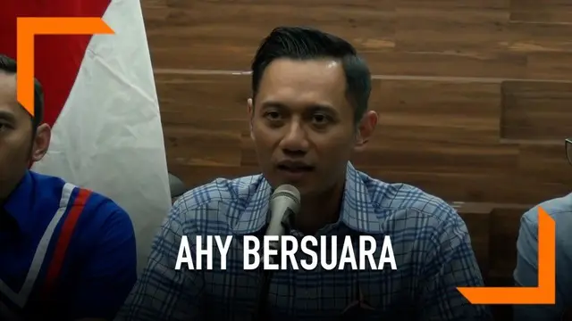 DPP Partai Demokrat menggelar konferensi pers Rabu (17/4) malam, menanggapi hasil sementara perhitungan cepat. Disampaikan komndan Kogasma DPP Partai Demokrat, Agus Harimurti Yudhoyono.