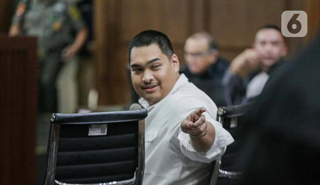 Menteri Pemuda dan Olahraga (Menpora) Dito Ariotedjo menjadi saksi dalam sidang lanjutan kasus dugaan korupsi BTS 4G di Pengadilan Tipikor, Jakarta Pusat, Rabu (11/10/2023). (Liputan6.com/Faizal Fanani)