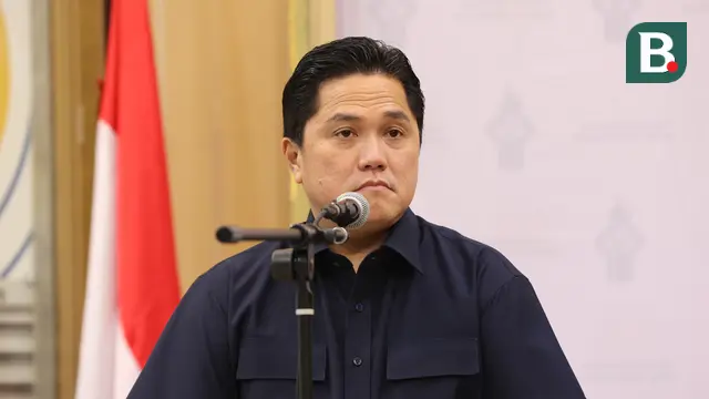 Ketua umum PSSI, Erick Thohir di Kemenpora