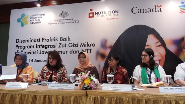 Kementerian Kesehatan RI, Nutrition International (NI), dan Kemitraan Australia dan Kanada. (Foto: Fitri Haryanti)