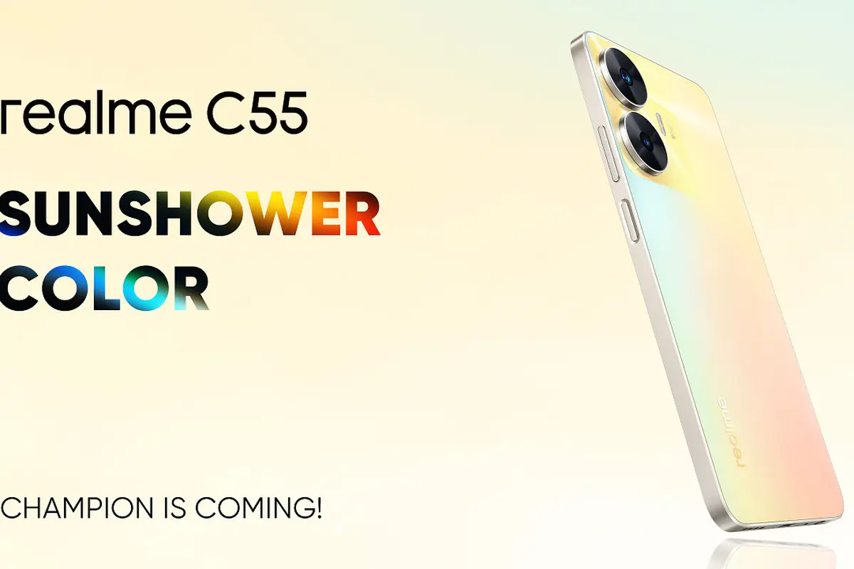 Realme C55 Diungkap di PMPL ID Spring 2023, Usung Desain Sunshower Color