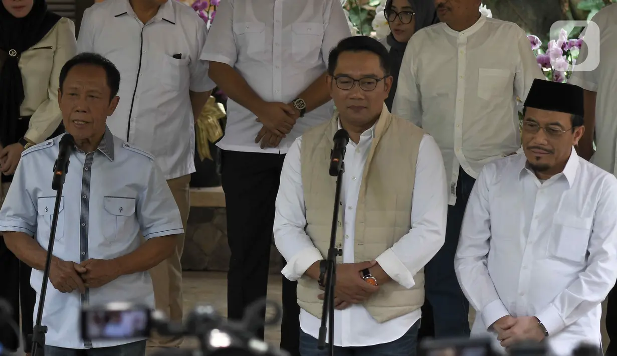 Sebagaimana diketahui, Ridwan Kamil-Suswono akan mengikuti kontetasi Pemilihan Gubernur Jakarta 2024. (Liputan6.com/Herman Zakharia)