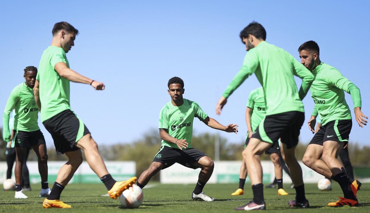 Gol tunggal bek Federico Gatti menit 73 menjadi modal pasukan Massimiliani Allegri untuk bertandang ke Lisbon nanti. (AFP/FILIPE AMORIM)