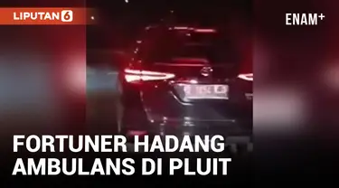 Viral! Fortuner Hadang Amblans di Pluit