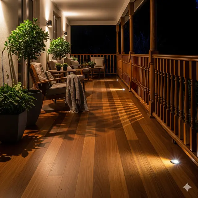 Model Teras Samping dari Kayu (Foto: Gemini AI)