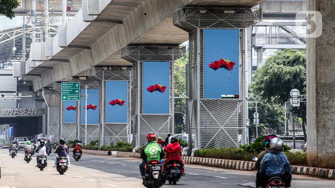 Foto Pilar Jalur Mrt Jakarta Disiapkan Untuk Media Iklan News Liputan6 Com