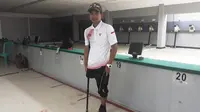 Ahmad Ridwan, atlet menembak termuda Indonesia yang tampil di Asian Para Games 2018. (KLY Sports/Fitri Apriani)