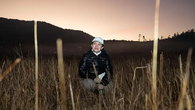 Puan Maharani pelesir ke Dieng