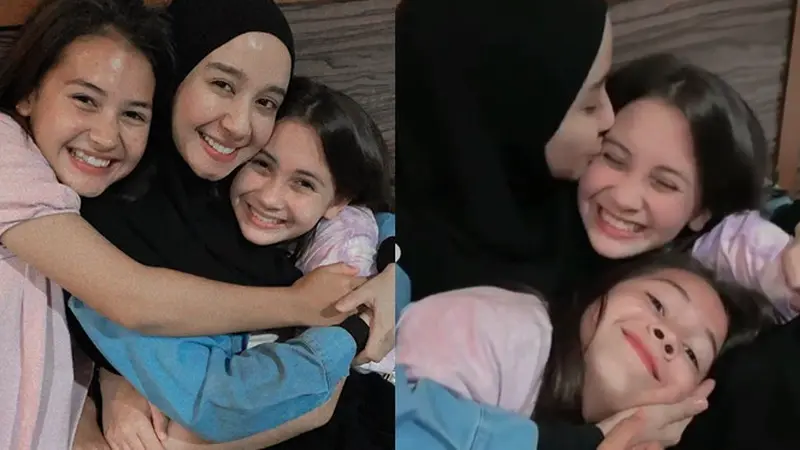 6 Momen Temu Kangen Sandrinna Michelle dan Laudya Cynthia Bella, Lepas Rindu