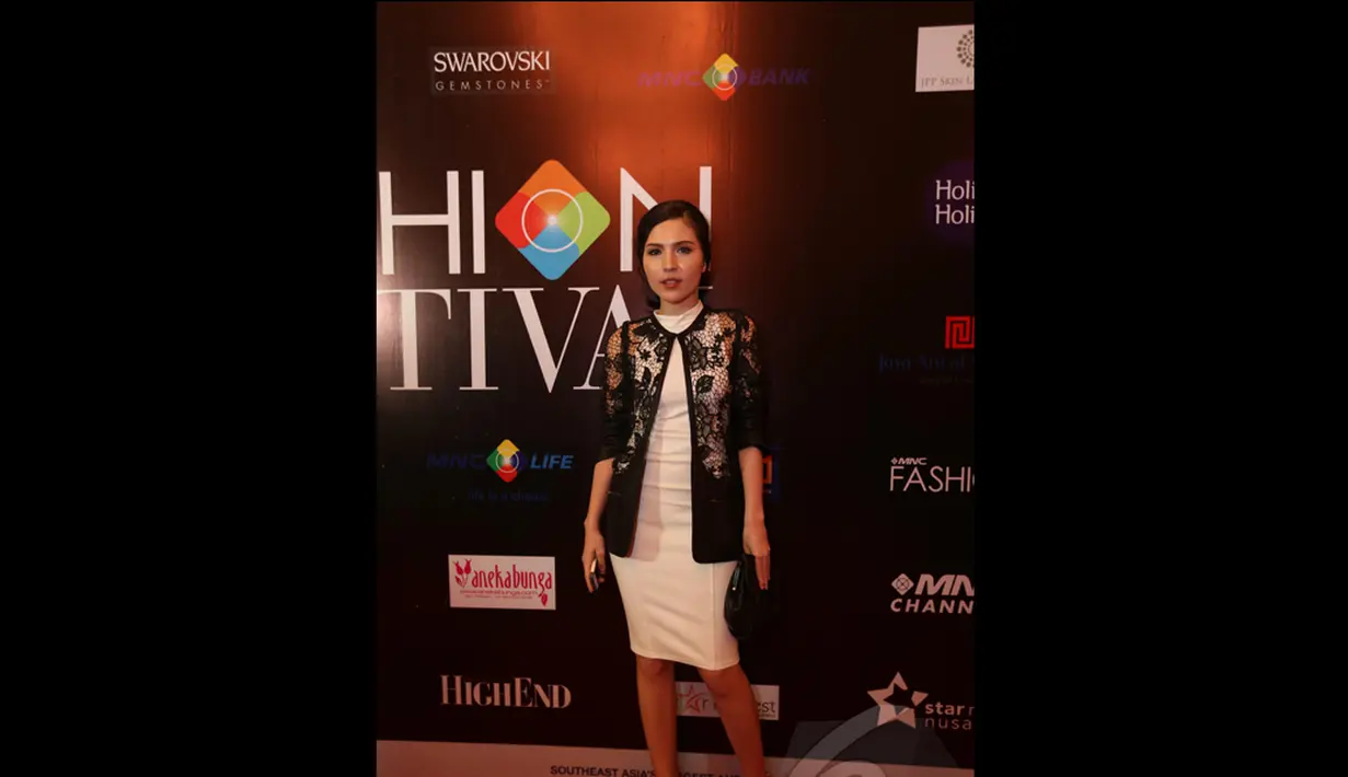 Olivia Jansen saat menghadiri I Fashion Festival 2014 , Jakarta. Foto diambil pada Rabu (17/12/2014). (Liputan6.com/Panji Diksana)