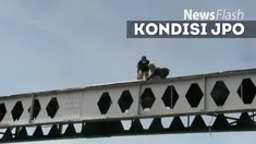 Sudin Jakarta Barat mendata JPO yang mengalami kerusakan, 10 JPO harus segera diperbaiki.