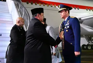Presiden Prabowo Subianto tiba di Bandar Udara Internasional Zurich, Swiss (Biro Pers Setpres)