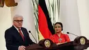 Menteri Luar Negeri, Retno LP Marsudi, saat menerima kunjungan Menlu Jerman Frank Walter Steinmeir, Jakarta, Senin (3/11/2014). (Liputan6.com/Faizal Fanani) 