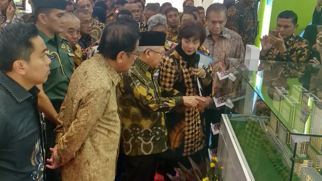 Wakil Presiden Ma'ruf Amin saat mmebuka Indonesia Property Expo (IPEX) 2020