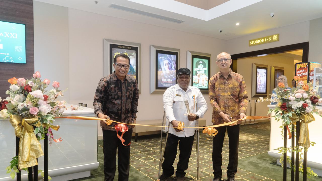 PT Nusantara Sejahtera Raya Tbk (CNMA) atau Cinema XXI resmi membuka bioskop pertama di Timika,