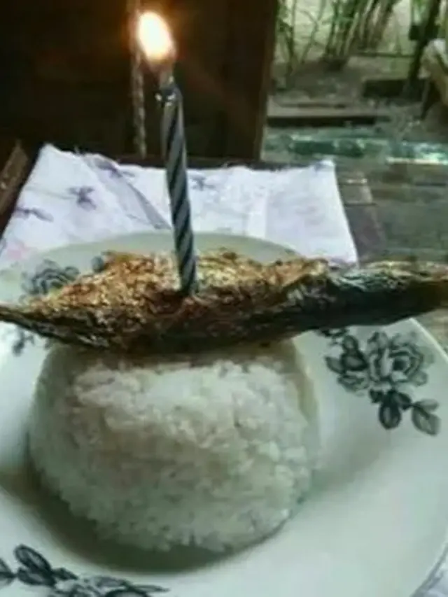 Kreatif, 6 Potret Kue Ulang Tahun Ini Terbuat dari Nasi