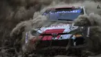 Pembalap Jepang, Katsuta Takamoto bersama co-driver Irlandia, Aaron Johnston tengah berkompetisi menggunakan mobil Toyota GR Yaris dalam ajang Safari Rally Kenya 2022 yang berlangsung di kota tepi danau Naivasha pada 24 Juni 2022. (AFP/Tony Karumba)