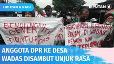 Anggota Komisi III DPR RI menemui warga Desa Wadas. Kunjungan awalnya sempat diwarnai unjuk rasa warga. Mereka hendak mengadukan nasibnya kepada anggota DPR karena tanah yang digunakan untuk pembangunan bendungan belum dibayarkan.