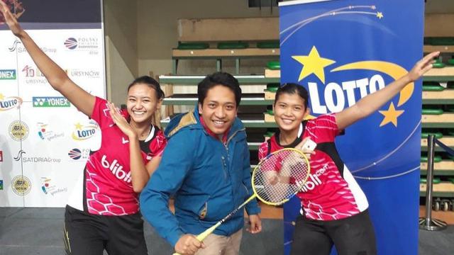 Juara turnamen bulutangkis Polandia IC 2017, Yulfira Barkah/Meirisa Cindy Sahputri.