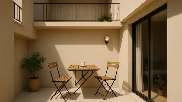 Model Teras Samping Bergaya Mezze
