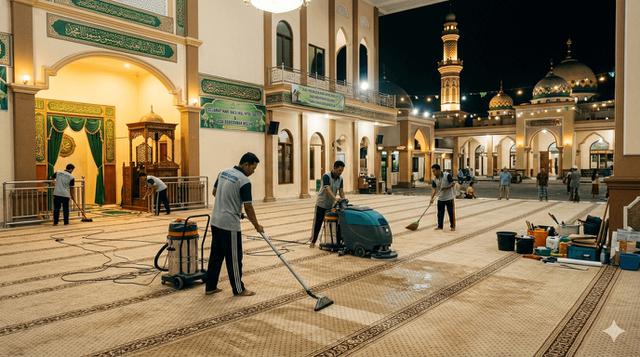 7. Jasa Pembersihan Area Sholat Id (Masjid/Musholla)
