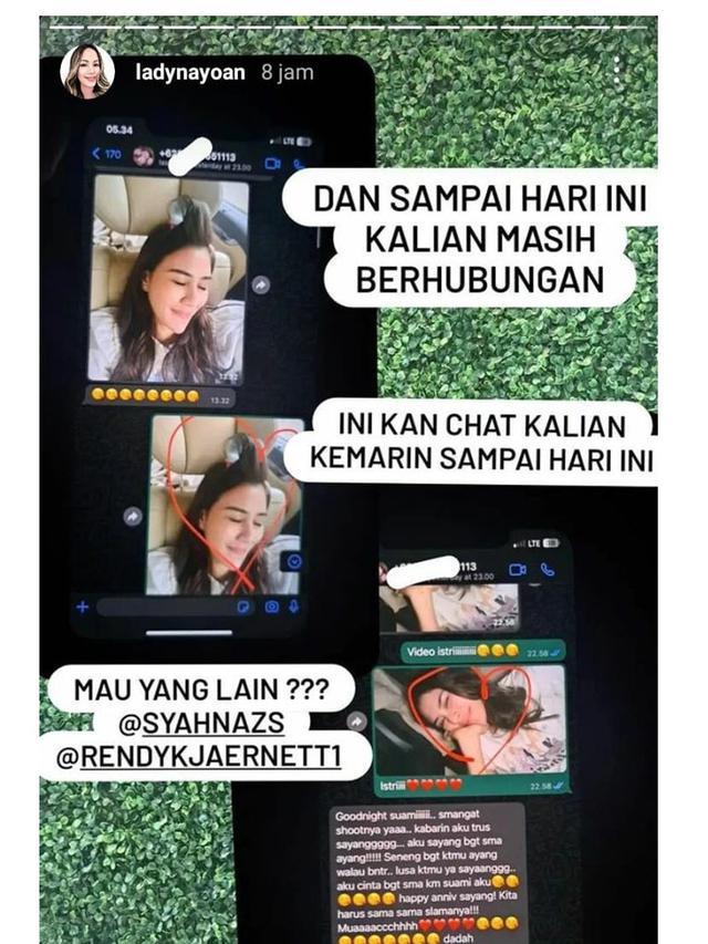 10 Potret Isi Chat Syahnaz dengan Rendy Kjaernett yang Diduga Selingkuh Ramai Jadi Sorotan