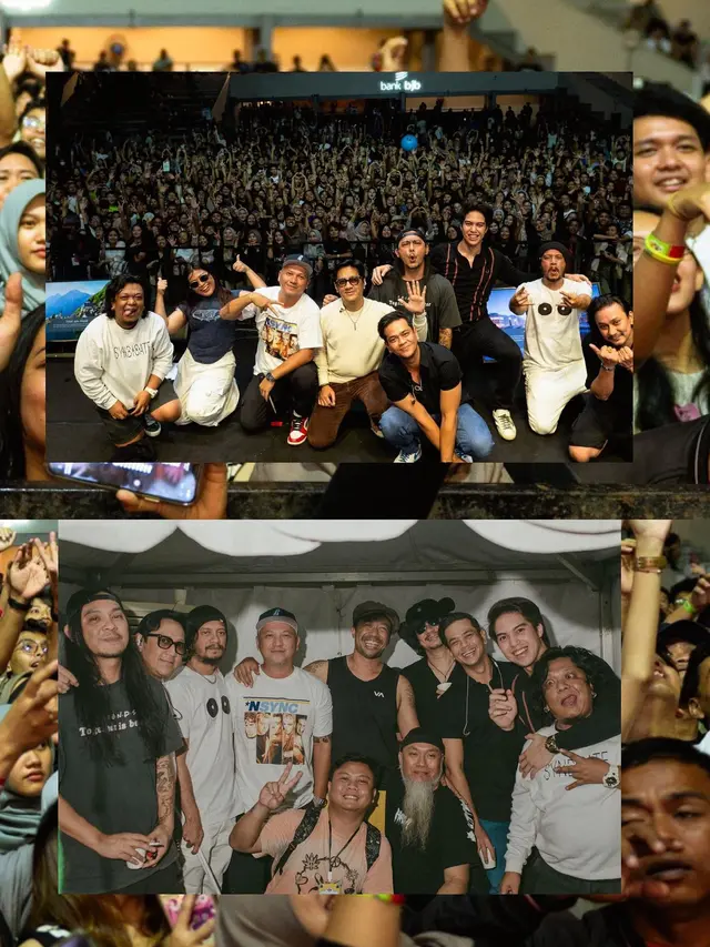 Jadi Vokalis, Ini 7 Momen Potret Gading Marten Manggung dengan Andre Taulany & Friends