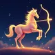 logo ramalan zodiak sagitarius (sumber: AI generated)