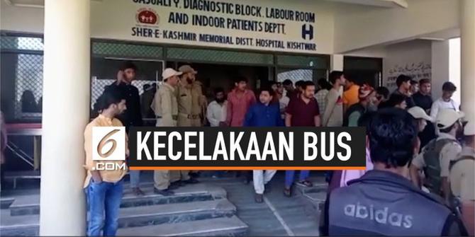 VIDEO: Bus Penuh Penumpang Masuk Jurang, 31 Tewas