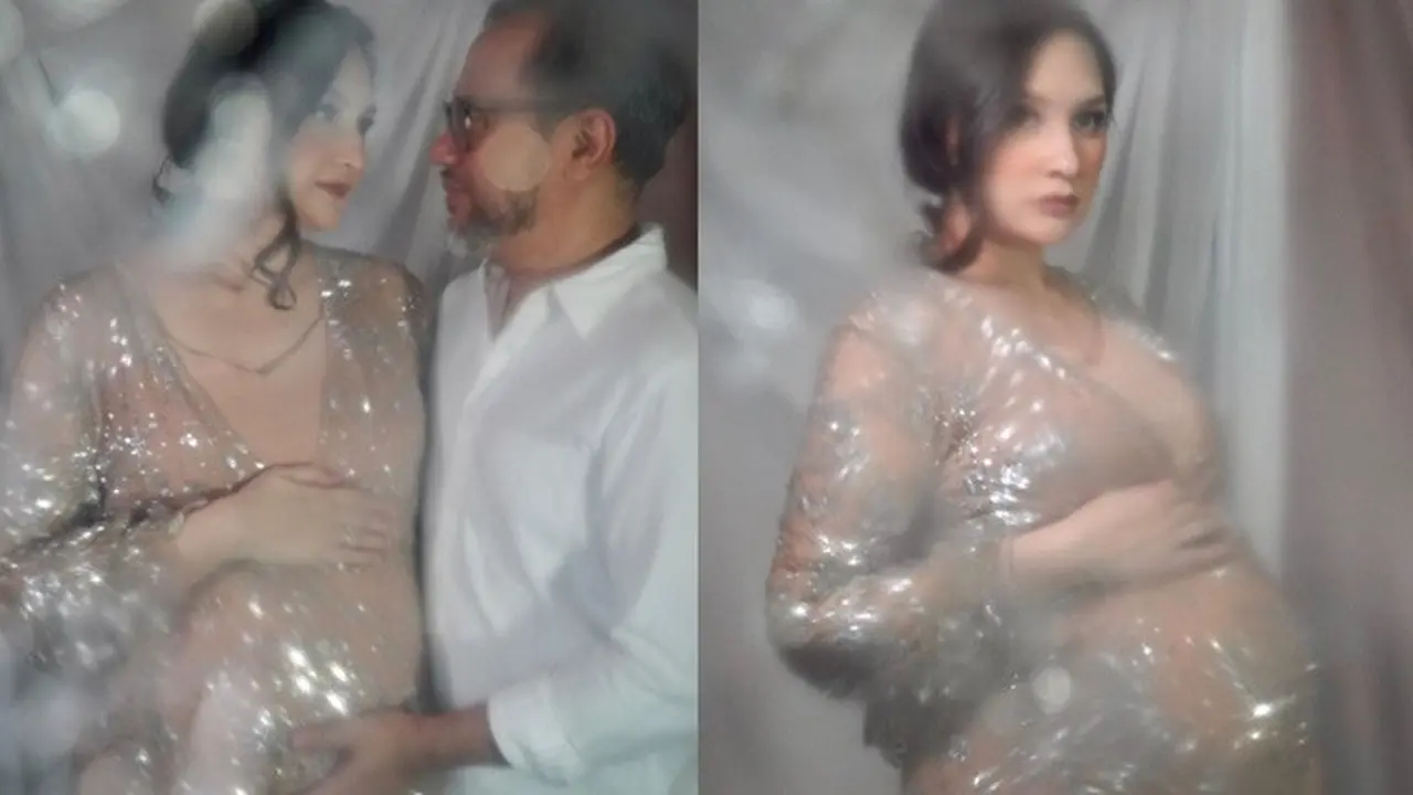 6 Potret Mona Ratuliu Jalani Maternity Shoot di Rumah, Pakai Properti Sederhana